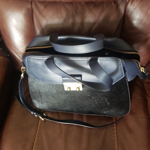 3X HP. Kate Spade Adriana Alice Street Leather And Calf Hair Satchel - Picture 3 of 16